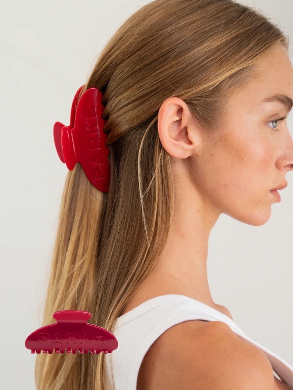 PARKE Georgia Red Claw Clip - New